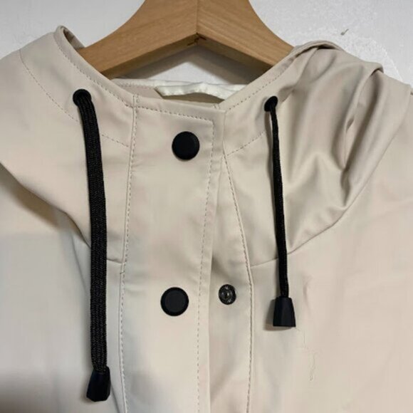 ONLY Women’s Hooded Rain Jacket – XL – Beige – NWT - Picture 6 of 13